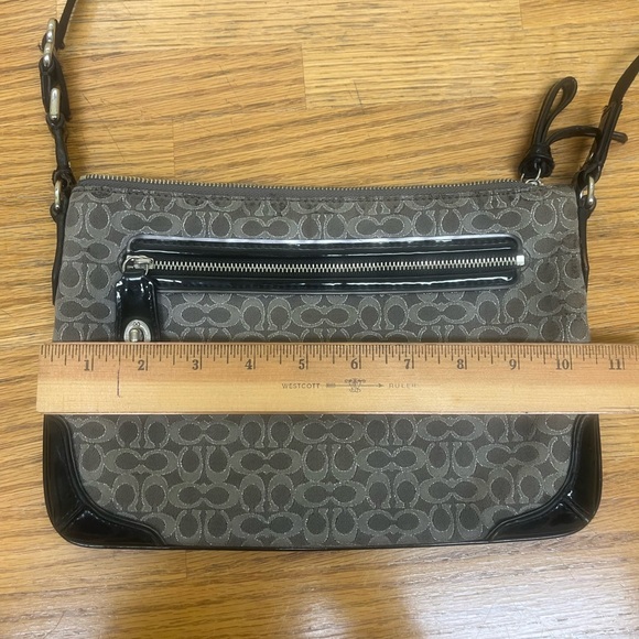 Coach Gray and Black Women's small crossbody - Picture 15 of 16